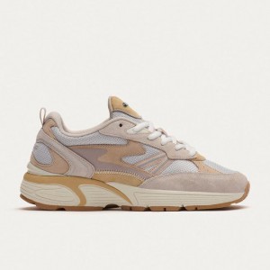 HOFF STATE CALIFORNIA Sneakers Herr Beige Bruna Grå | QADU-36052