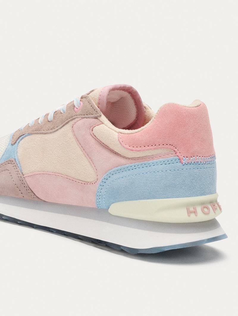 HOFF CITY BARCELONA Sneakers Dam Rosa Blå Vita | QNJV-69235