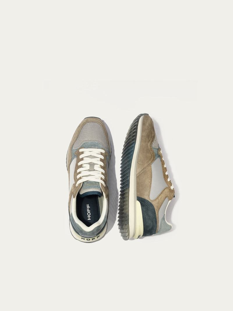 HOFF CITY BRISTOL Sneakers Herr Grå Beige Vita | QOCW-49081