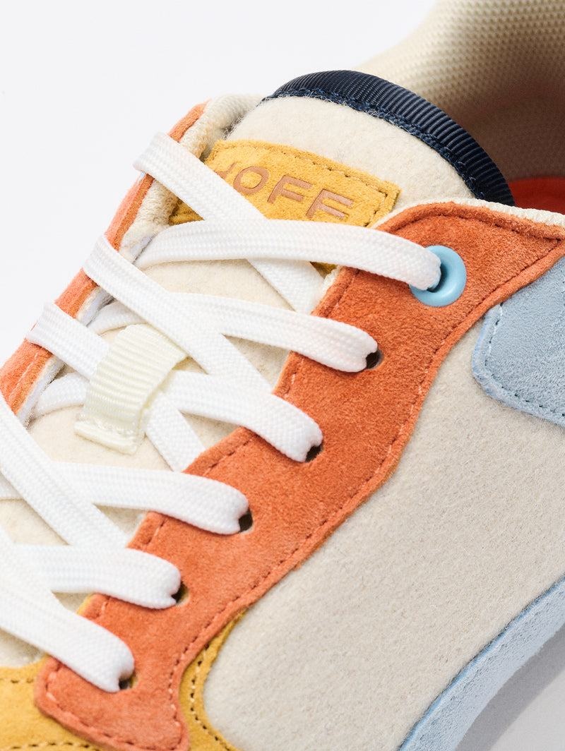 HOFF CITY CHARLESTON Sneakers Dam Vita Orange Beige | RKAN-10758