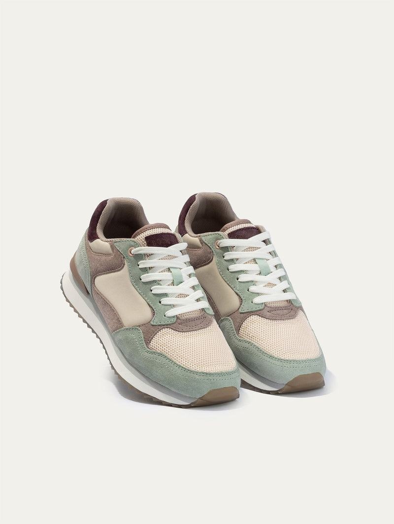 HOFF CITY PHOENIX Sneakers Dam Beige Gröna | SKOZ-72134